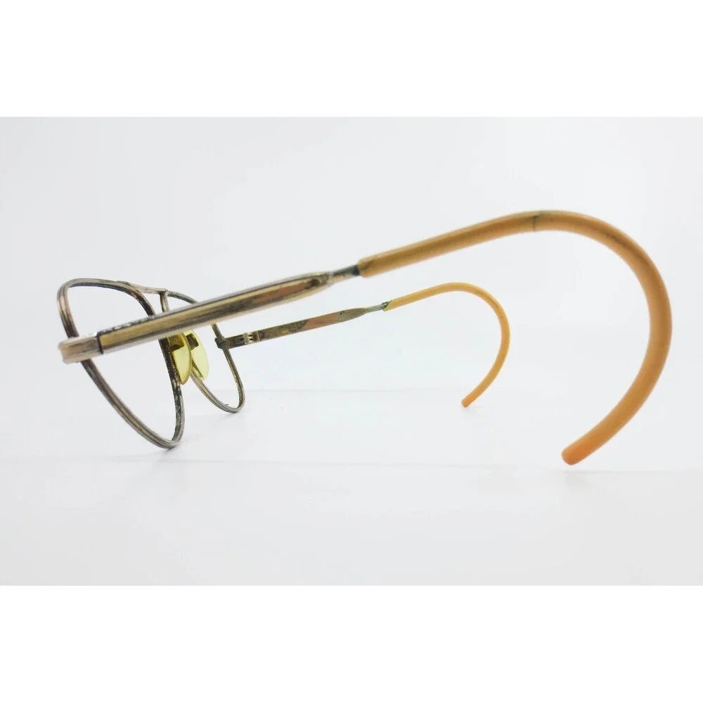 Vintage Universal 150 Aviator Eyeglass Frames Gold Tone Cable Temples 38426